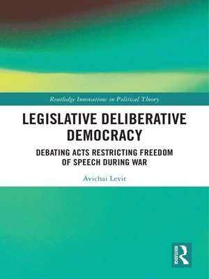 cover image of Legislative Deliberative Democracy